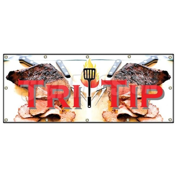 Signmission TRI TIP BANNER SIGN butcher custom cuts meat usda steaks roasts chops B-120 Tri Tip - main